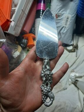 Arthur Court Silver Grape Handle Pie Server